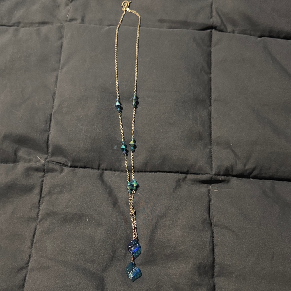 Elegant Blue and Silver Necklace